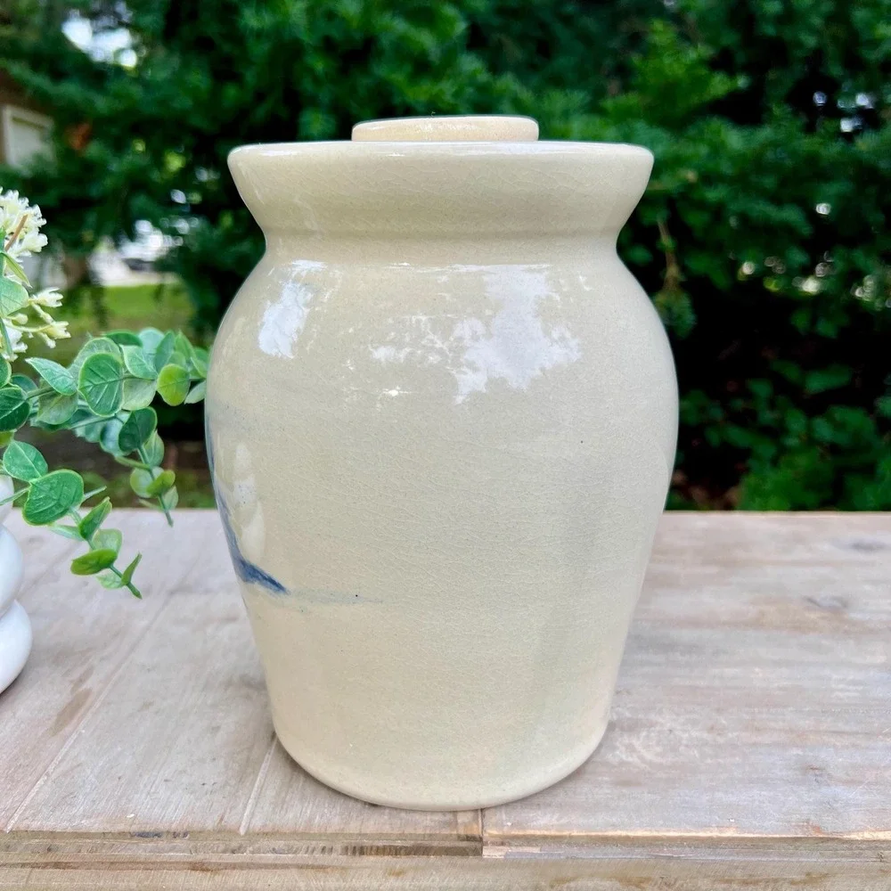 Paul Storie Pottery Crock with Lid | Farmhouse Pottery Vase